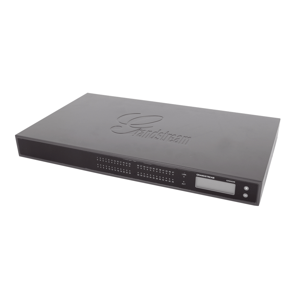 Adaptador VoIP GrandStream de 48 FXS 2 puertos telco 50 pins p/montaje en rack