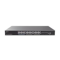 Switch Capa 3 PoE+ Administrable 24 puertos 101001000 Mbps Hasta 360W