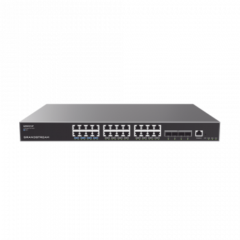 Switch Capa 3 PoE+ Administrable 24 puertos 101001000 Mbps Hasta 360W