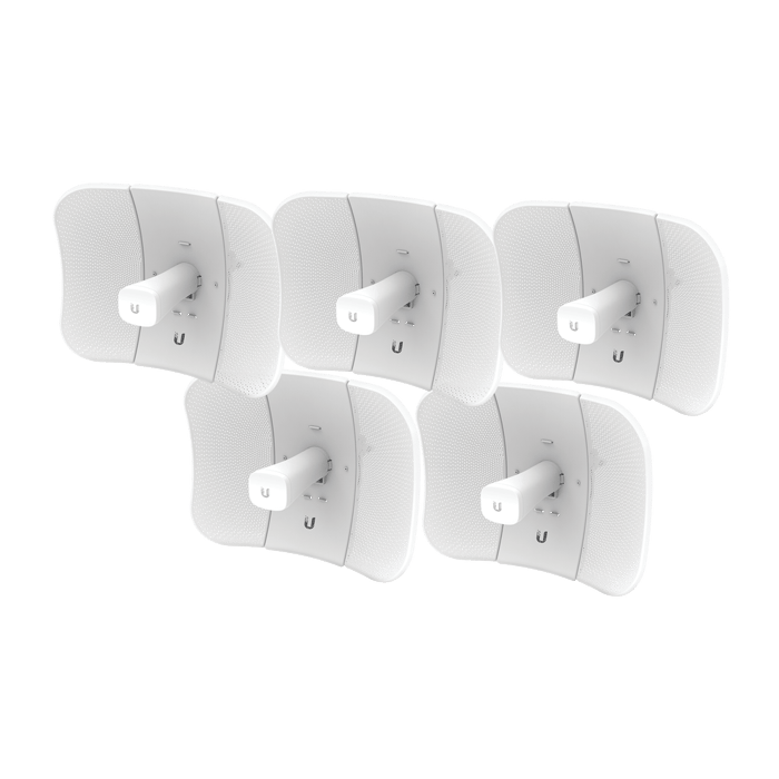 Kit 5 LiteBeam Ubiquiti airMAX AC GEN2 5GHz 23 dBi hasta 450 Mbps