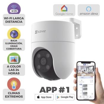Cámara PT WiFi 2MP 360° Exterior con Audio y Alerta (CS-H8C)