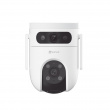 Cámara IP PT Doble Lente 6MP 360° IA Color Exterior IP65 - EZVIZ CS-H9C/6MP