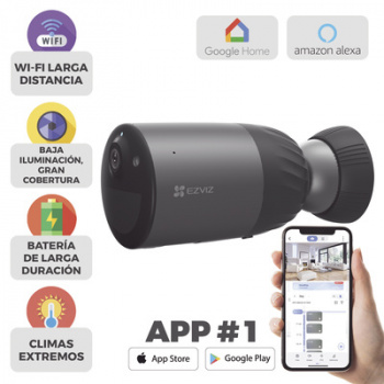 Cámara IP Inalámbrica Con Batería Recargable (Cero Cables)