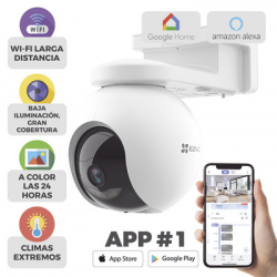 Cámara PT / Wi-Fi / Batería Recargable / 2K Plus 