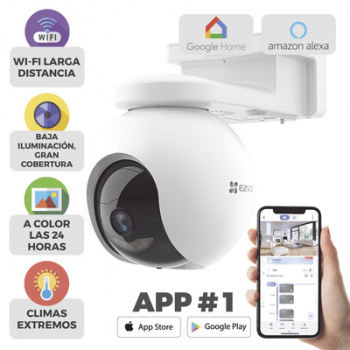 Cámara PT / Wi-Fi / Batería Recargable / 2K Plus 