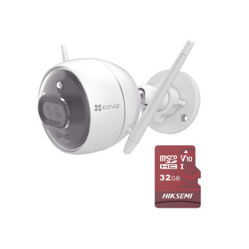Kit Cámara Wi-Fi / Memoria MicroSD 32GB / Visión Color Oscuridad