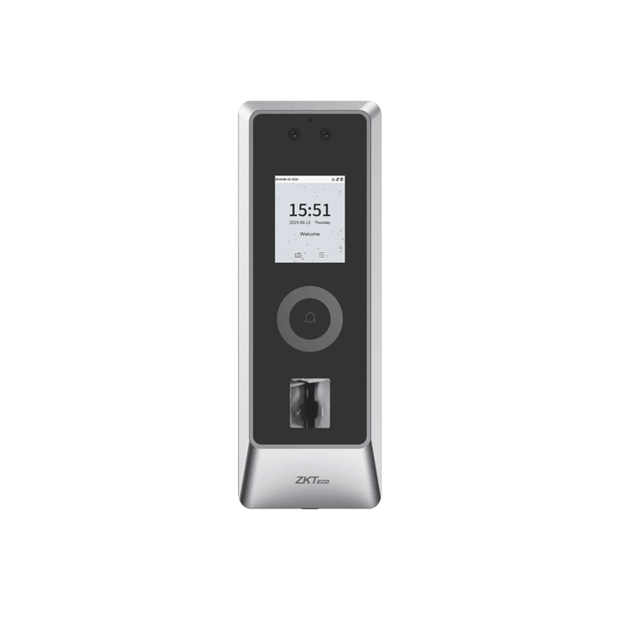 Lector Autonomo de Reconocimiento Facial y Huella Digital para Exterior