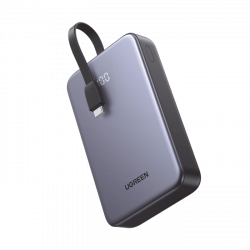 Power Bank Portatil | 2000mAh (74Wh) | 30W | Con Cable USB-C Incorporado 