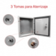 Gabinete de Acero IP66 Uso en Intemperie (400 x 400 x 200 mm) 