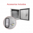 Gabinete de Acero IP66 Uso en Intemperie (400 x 400 x 200 mm) 