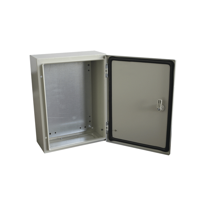 Gabinete de Acero IP66 Uso en Intemperie (300 x 400 x 200 mm)(Chapa y Llave T).