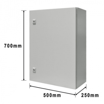 Gabinete de Acero IP66 Uso en Intemperie (500 x 700 x 250 mm)