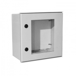 Gabinete de Poliéster IP65 Puerta Transparente 400 x 400 x 200 mm