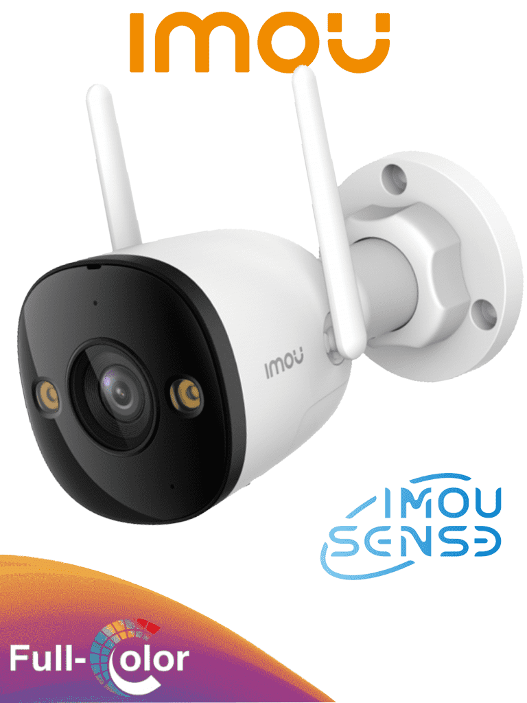 IMOU IPC-S3EN-5M0WE Bullet 3 5MP - Cámara IP Bullet WiFi de 5MP, Full Color