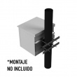 Gabinete de Exterior con Rack de 19" de 9UR con Ventiladores y Termostato