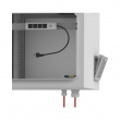 Gabinete de Exterior con Rack de 19" de 9UR con Ventiladores y Termostato