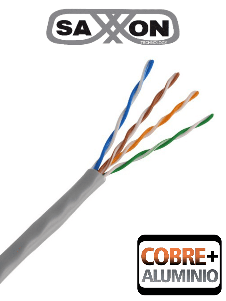 SAXXON OUTP5ECCA100G- Bobina de Cable UTP Cat5e/ 100 Metros