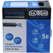 SAXXON OUTPCAT5E100M - Bobina de Cable UTP Cat5e 100% Cobre/ 100 Metros/Gris
