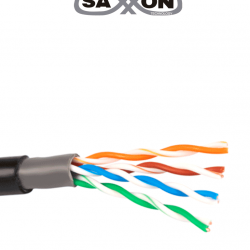 SAXXON OUTP5ECCAEXT - Cable UTP CCA, categoría 5E, color negro, 305 metros 