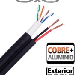 SAXXON OUTP5ECCAEXT2E - Bobina de Cable UTP Cat5e Siames/ 305 Metros