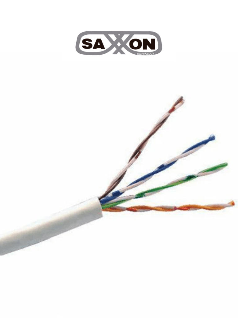 SAXXON OUTP5ECOP305BC-Bobina de Cable UTP Cat5e 100% Cobre/305M/ Bobinado REELEX