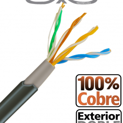 SAXXON OUTPCAT5ECOPEXT - Bobina de Cable UTP Cat5e 100% Cobre/ 305 Metros