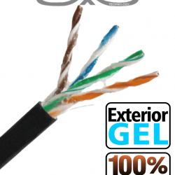 SAXXON OUTPCAT5EGCOPEXT - Bobina de Cable UTP Cat5e 100% Cobre con Gel
