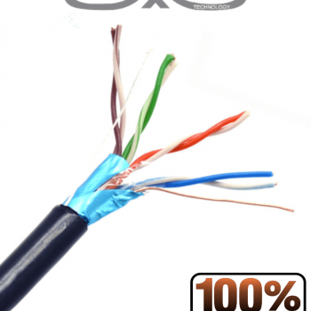 SAXXON OFTPCAT5ECOPE305N - Bobina de Cable FTP Cat5e 100% Cobre/ 305 M/Blindado