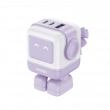 Cargador RobotGaN de 65W Serie UNO | 3 Puertos de Carga Rápida | 2 USB-C