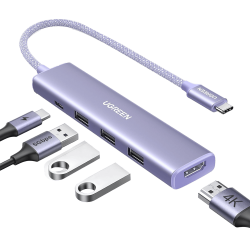 HUB USB-C (Docking Revodok) 5 en 1 | HDMI 2.0 4K@30Hz | 3 USB-A 3.0